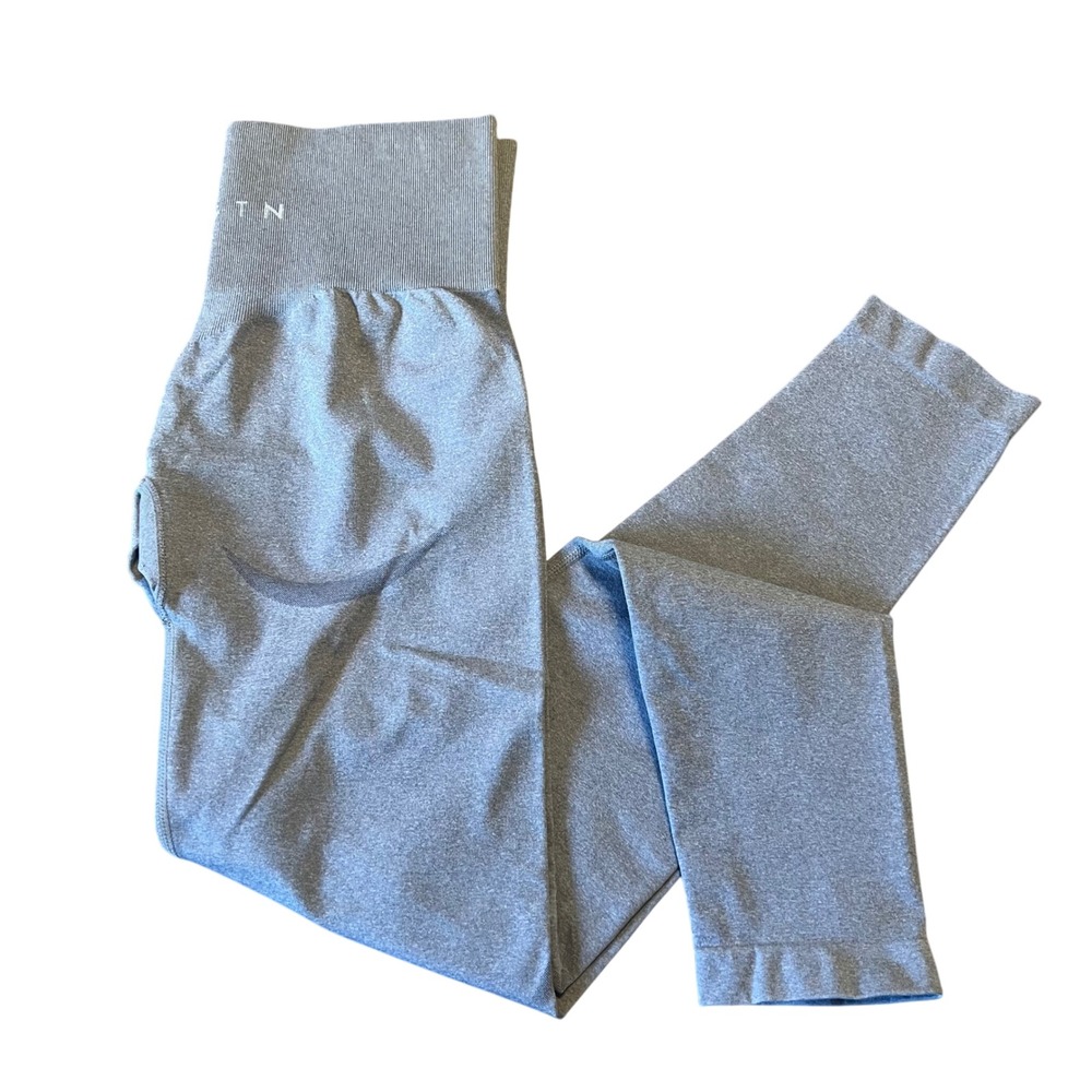 NVGTN Women's Seamless Grey High Waist Leggings Athletic Workout Size‎ S